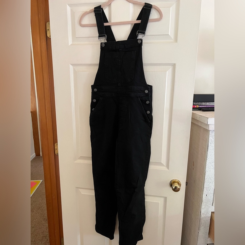 J. Crew Black/Dark Gray Jean Overalls
